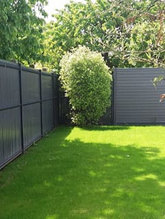 installation-clotures-paysagiste-vitre-5 bardage alu et composite gris anthracite